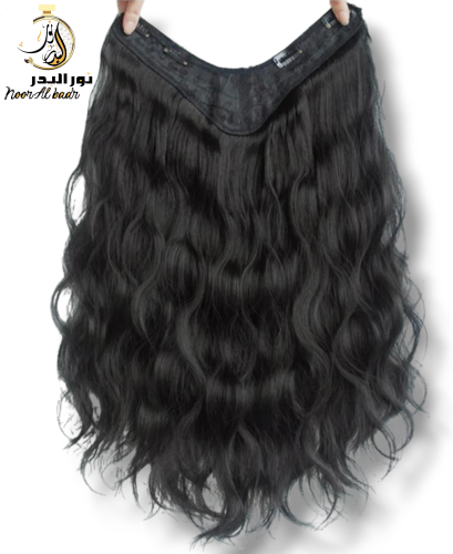توصيلة شعر لون أسود مجعد -1