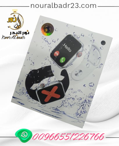 ساعة اكتروني ذكية تدعم المكالمات بلوتوث باللوان مخ...