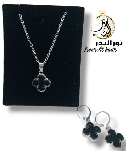 طقم سلسال مع حلق +علبه وتغليف هدية -14