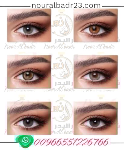 عدسات بيلا بألوان مختلفة درجات الرمادي