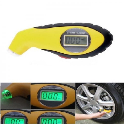 قياس ضغط هواء الكفرات الالكتروني اصفر