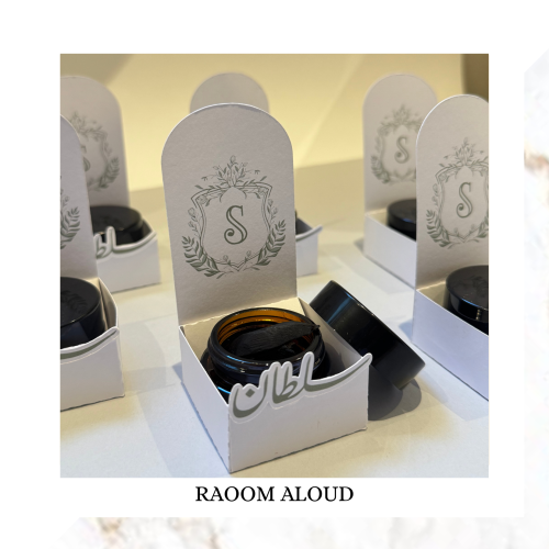 عود طبيعي مسقى بمخلط العود الخاص مع طباعة ثيم