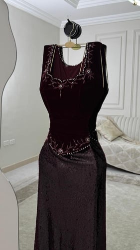 فستان برغندي