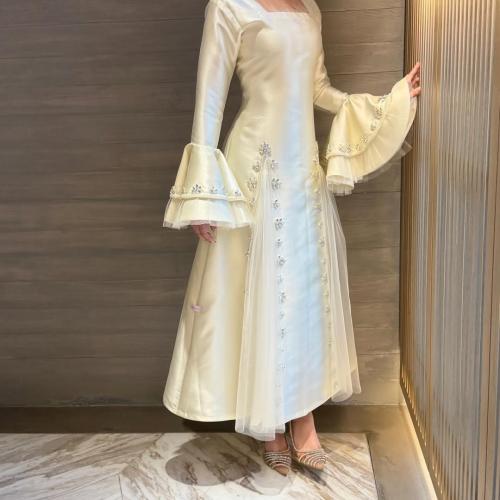 Cream-colored dress