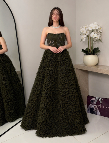 Olive green dress