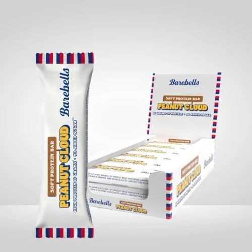 باربلز بروتين بار سوفت بينت كلاود 55 جم كرتون 12 حبة - Barebells Protein Bar Soft Peanut Cloud 55 g Box 12 Pieces