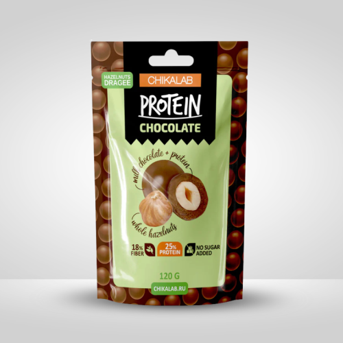 كرات بندق بشوكولاتة البروتين شيكالاب دراجيه 120جم...