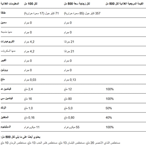 فيتامين ويل مشروب مضاد أكسدة بنكهة الخوخ 500مل