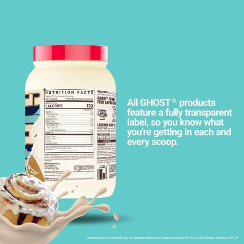 بروتين واي قوست سينابون 27 حصة - Ghost Whey Protei...