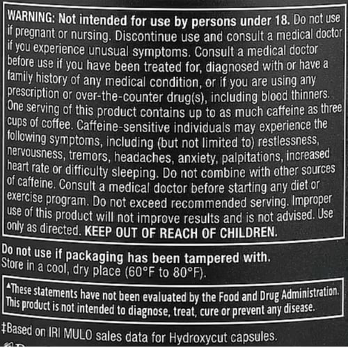 مسل تيك هيدروكسى كات هارد كور ايليت, 110 كبسولة -...