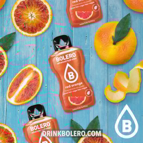 بوليرو منكهات ترطيب وتحلية المياه نكهة برتقال أحمر...