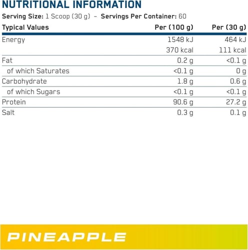 ابلايد نيوترشن بروتين بيف اكس بي نكهة الاناناس 1.8...
