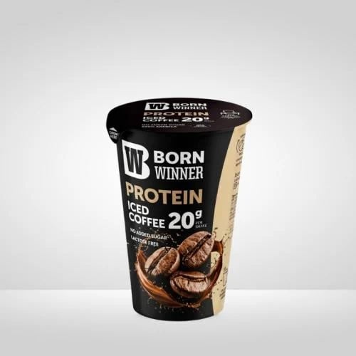 ميلك شيك بروتين من بورن وينر بنكهة القهوة المثلجة 250مل - Born Winner Protein Milk Shake Iced Coffee Flavour 250ml