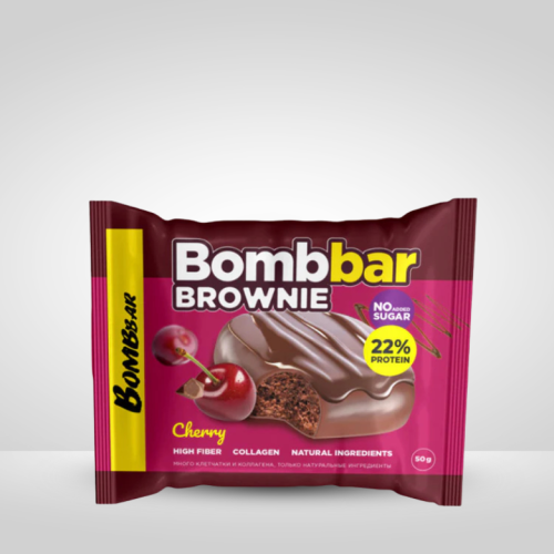براوني بروتين بومبار بالكرز 50جم - Bombbar Brownie...