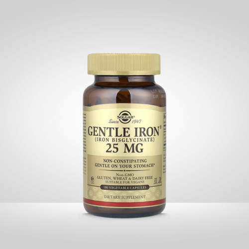 بيسجليسينات الحديد 25 ملجم من سولغار 180 كبسولة نب...