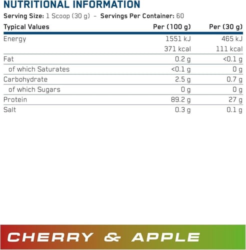 ابلايد نيوترشن بروتين بيف اكس بي نكهة التفاح والكر...