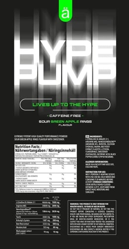 بري وورك اوت بامب نانو هايب بدون كافيين تفاح أخضر...