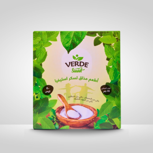 محلي استيفيا 50 كيس ورق 1.5 جم من فيردي 75جم - Ver...
