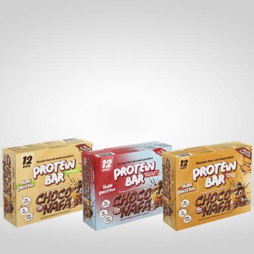 باكج الشوكونافا بروتين بار 3 كرتون * 12 حبة - Choc...