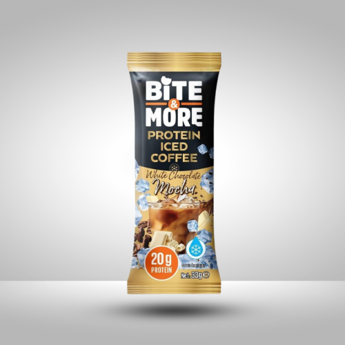 بايت اند مور ايس كوفي بالبروتين وايت شوكلت موكا -...
