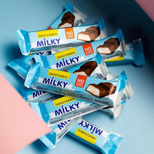 شوكولاتة ميلكي سناك فابريك بديل الكندر الصحي 34جم...