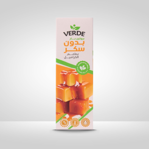 بروتين بار بطعم الكراميل من فيردي 50جم - Verde Pro...