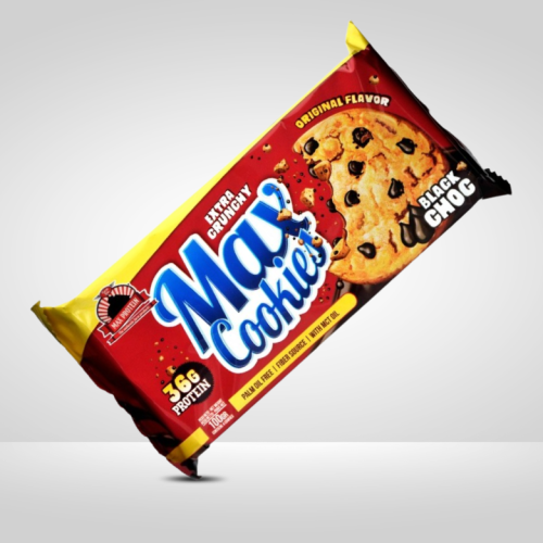 كوكيز بروتين كرانشي ماكس كوكيز بلاك شوكليت 100جم -...