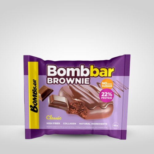 براوني بروتين بومبار كلاسيك 50جم - Bombbar Brownie...