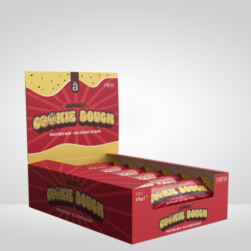 نانو بروتين بار تشنكي كوكي دو 55جم - كرتون 12 حبة...