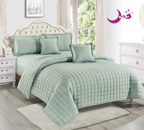 مفرش قطن مضغوط ناعم نفر ونص 4 قطع مقاس 160-210