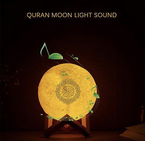 سماعات القمر المضئ -مكبر صوت للقران الكريم