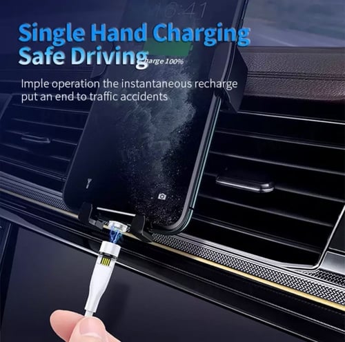 واير 2 متر كيبل للأيفون قابل للحركة 90 درجة - Appl...