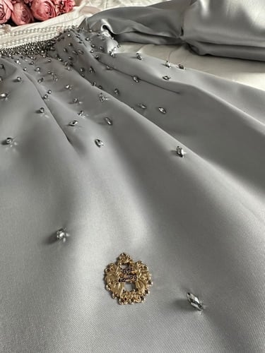 فستان رصاصي راقي