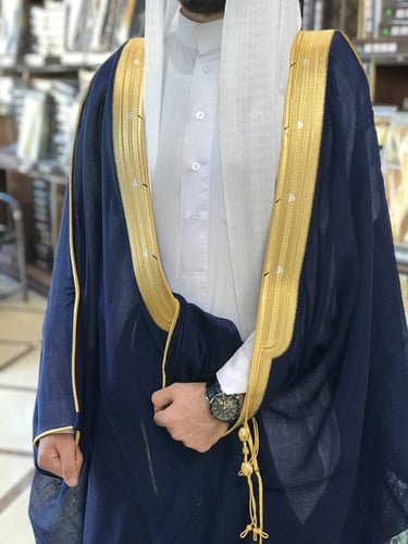 بشت رجالي رسمي VIP نخب أول لون كحلي قماش ياباني صو...