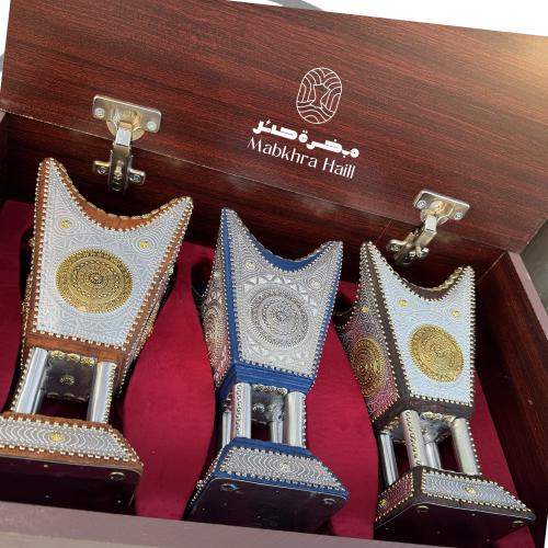 مبخرة نجدي ملكي مع صندوق هدايا كبير