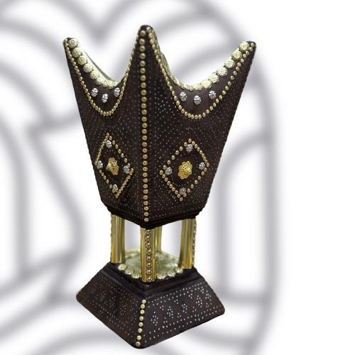 مبخرة نجدي ملكي رشم ومسمار نحاس ٢٩ سم