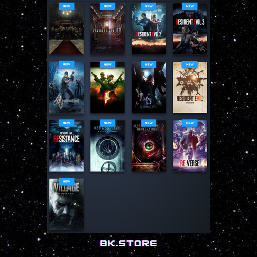 بكج جميع اجزاء ريزدنت ايفل.