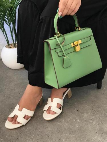 طقم هرمز كعب وحقيبة كعب مرتفع