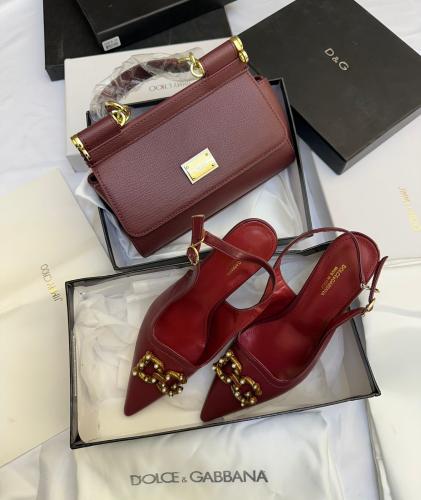 طقم دولتشي شنطة وصندل كعب