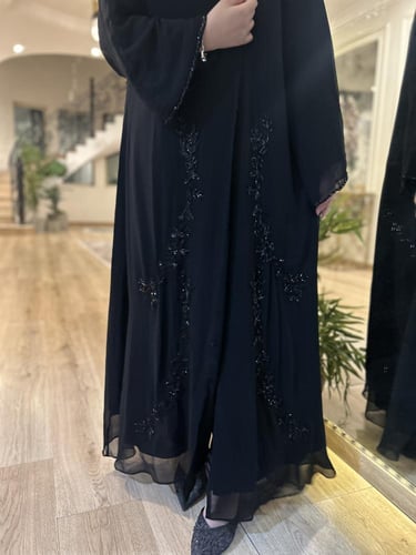 عباية ريمان ) شيفون شك جانبي مميز