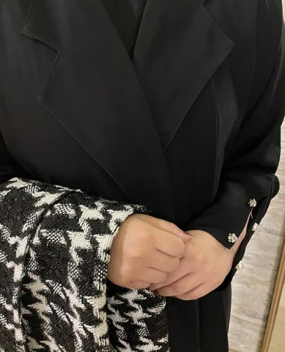 عباية بشاير ) شتوية بشال متحرك