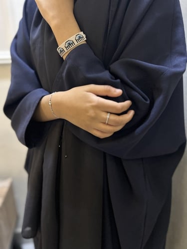 عبايه قصة فراشة كحلي