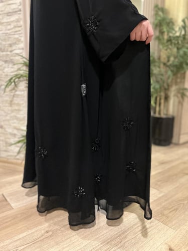 عباية وفاء ) شيفون انيقة بوردات من الشك