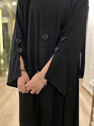 عباية دبل كلوش كريب ناعم