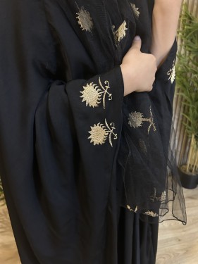 عباية وطنية بشت قماش حرير ناعم