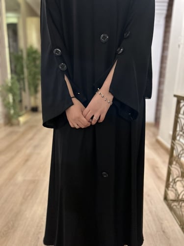 عباية دبل كلوش كريب ناعم