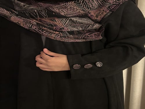 عباية شادن ) شمواه بشال كشميري متصل بطرف