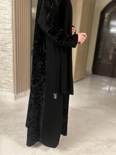 عباية اميره بتدخيلات مخمل مشجر