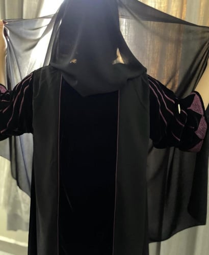 عباية ليلى ) شتوية تدخيلات مخمل