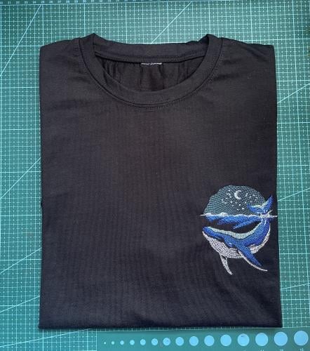 تيشيرت تطريز حوت